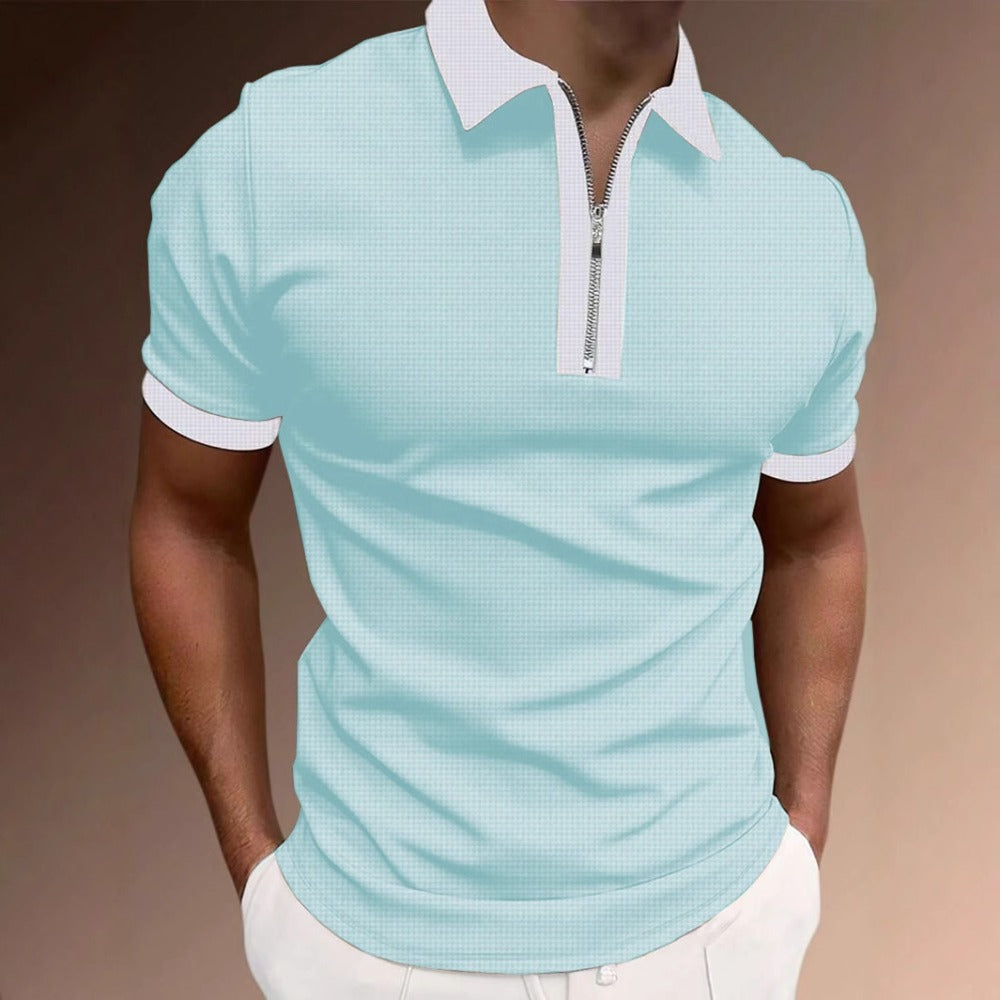 Summer Men's Polo Shirt Button Short Sleeve New Style