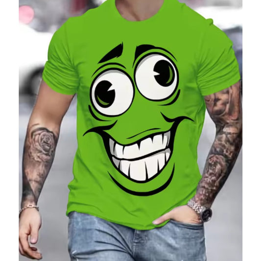 Anime Theme 3D Print Men's Outdoor Sportswear Short-Sleeve Tee