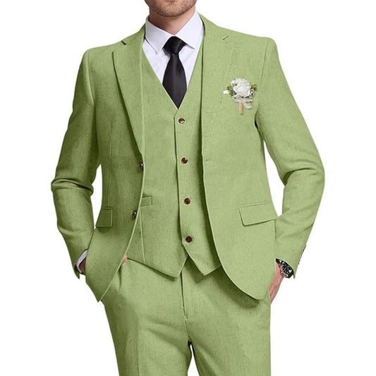 Men's ThreePiece Suit Set  BanquetBusinessCasualWedding Slim Fit