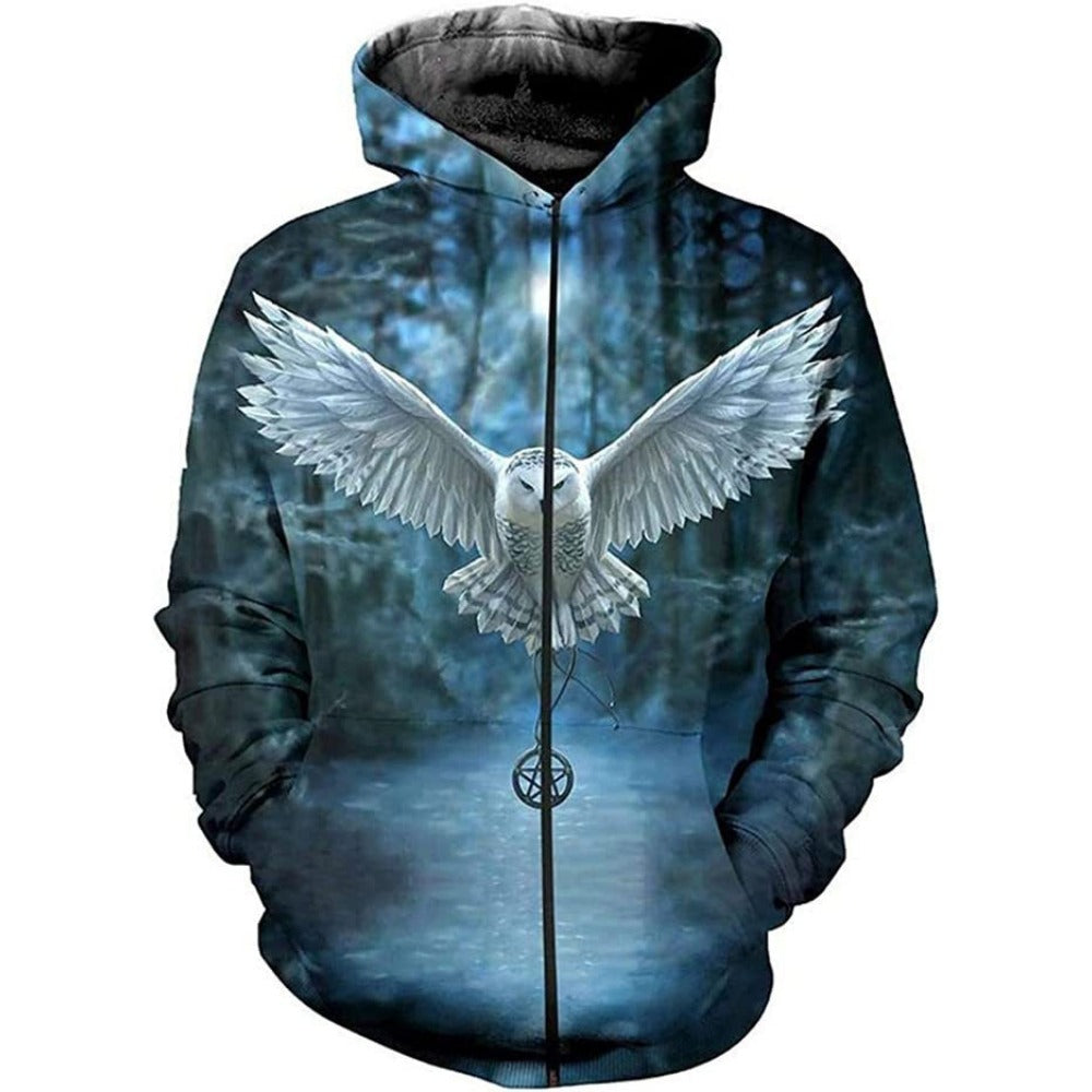 Anime Zip-Up Hoodie 3D Print Couple's Baseball Jacket
