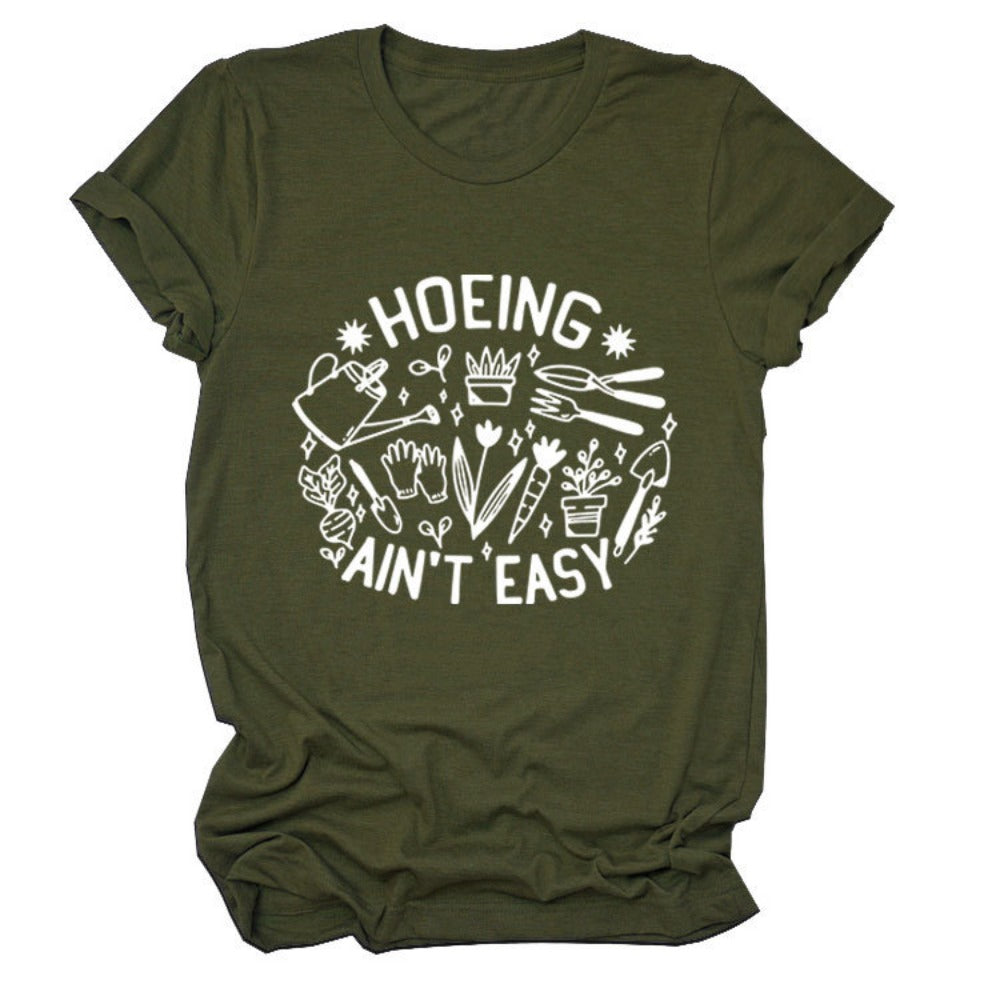 Men's Customizable 2D Printed Pure Cotton Short-Sleeve Tee