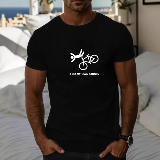 "My Motorcycle Is Calling" Funny Biker Graphic Men's Tee
