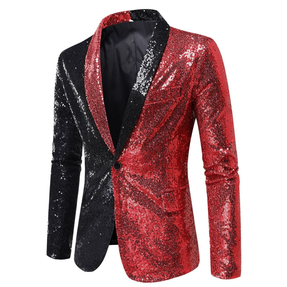 Performance Sequined ColorBlock Suit  NightclubHostPhotography Studio EuroSize