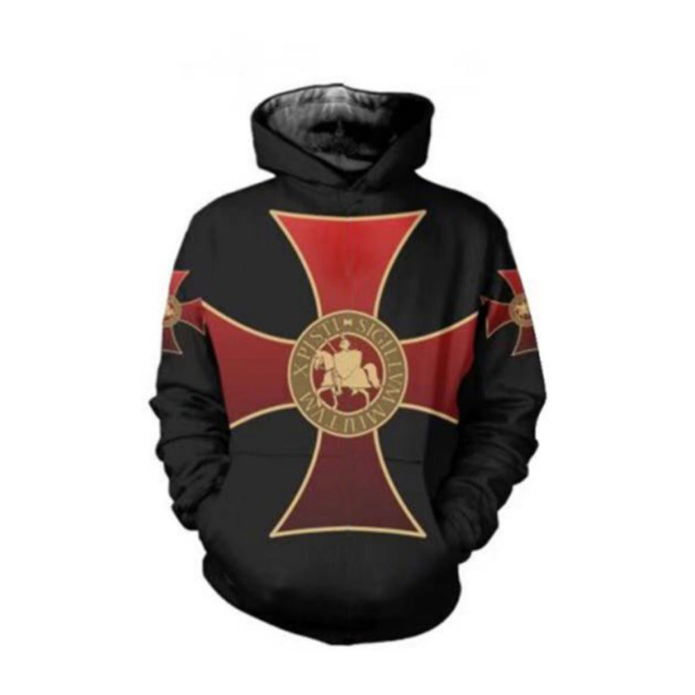 Templar Knight 3D Print Hoodie Cosplay Anime Wear