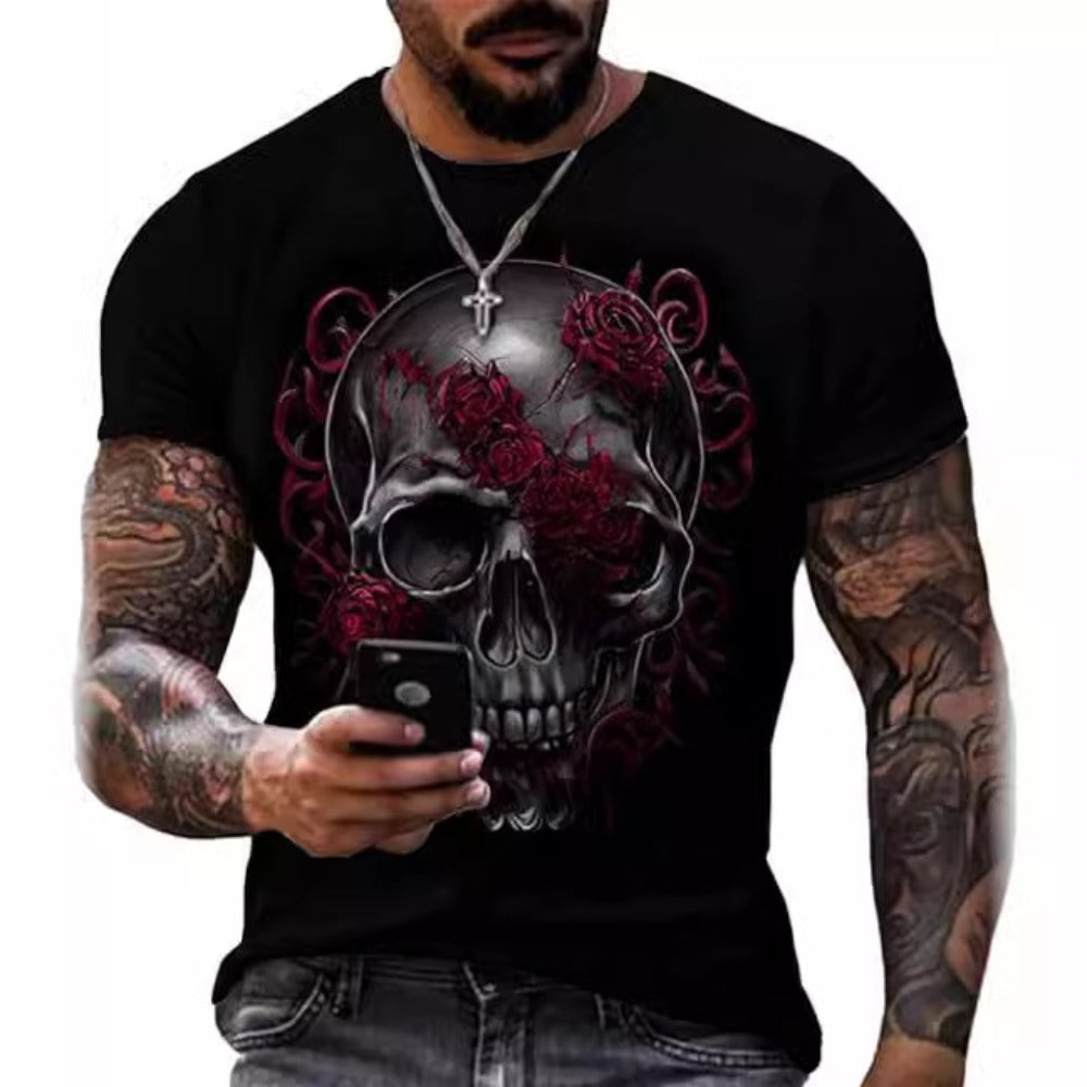 New Hot Selling 3D Digital Print Adult Men's T-Shirt