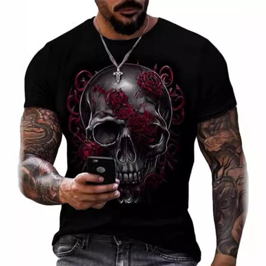 New Hot Selling 3D Digital Print Adult Men's T-Shirt