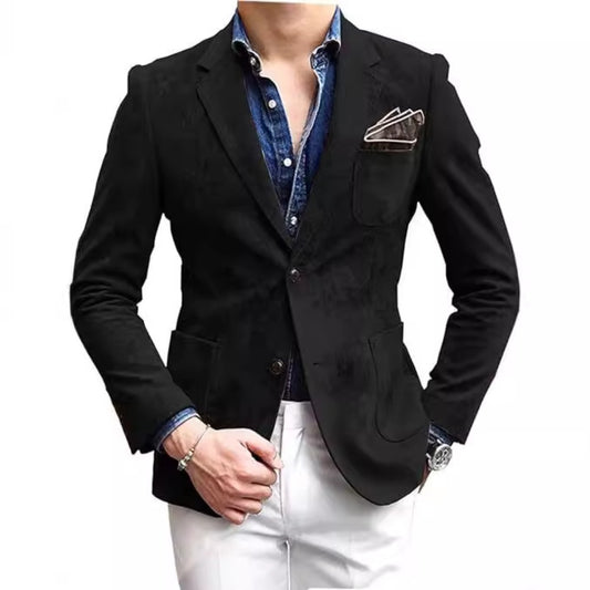 New Casual Men's Suit  Fashion Plus Size JapaneseKorean Formalwear
