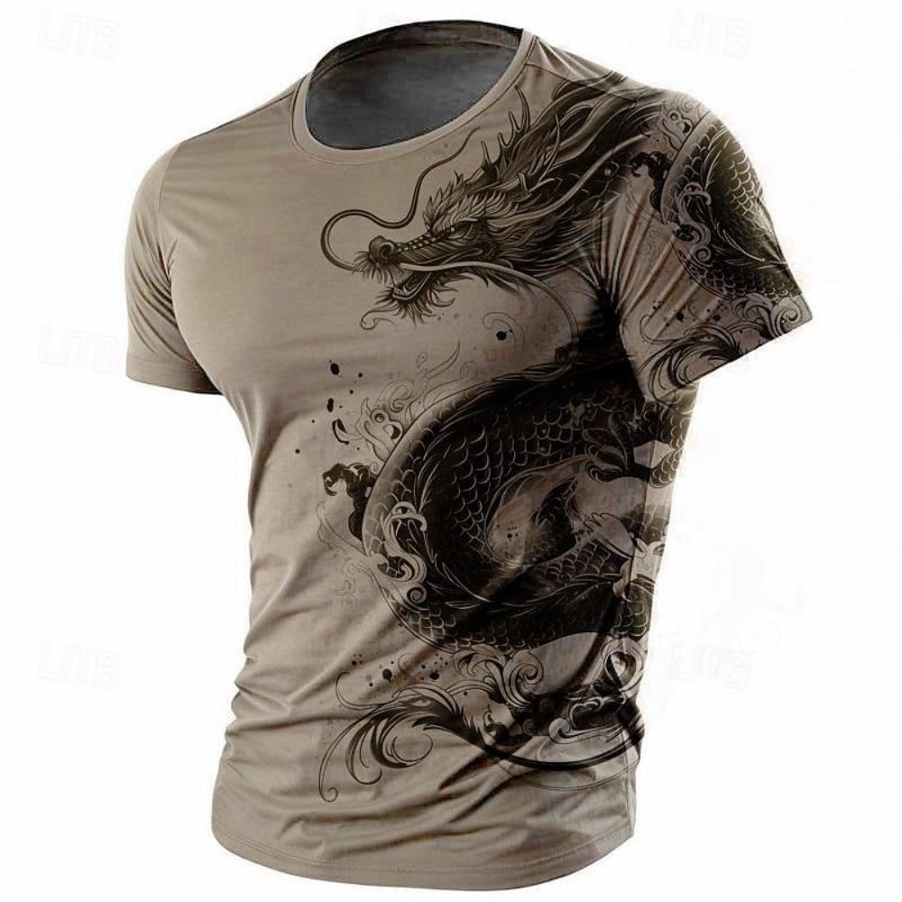3D National Flag Digital Print All-Purpose Short-Sleeve Tee