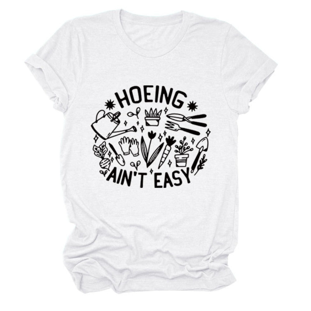 Men's Customizable 2D Printed Pure Cotton Short-Sleeve Tee