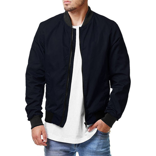 New Men's Pilot Jacket Trendy Oversized Zip-Up Coat
