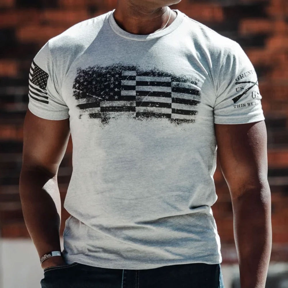New Vintage Style Men's Fashionable Short-Sleeve Casual T-Shirt