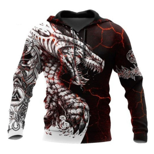 Annual Hoodie 3D Digital Print Men's Apparel