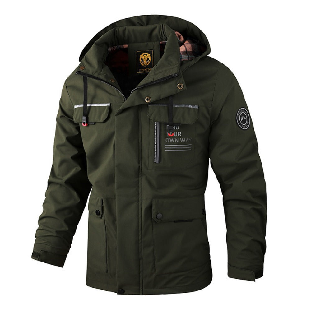 Men's Outdoor Windbreaker Quick-Dry Hiking Jacket Lightweight Coat