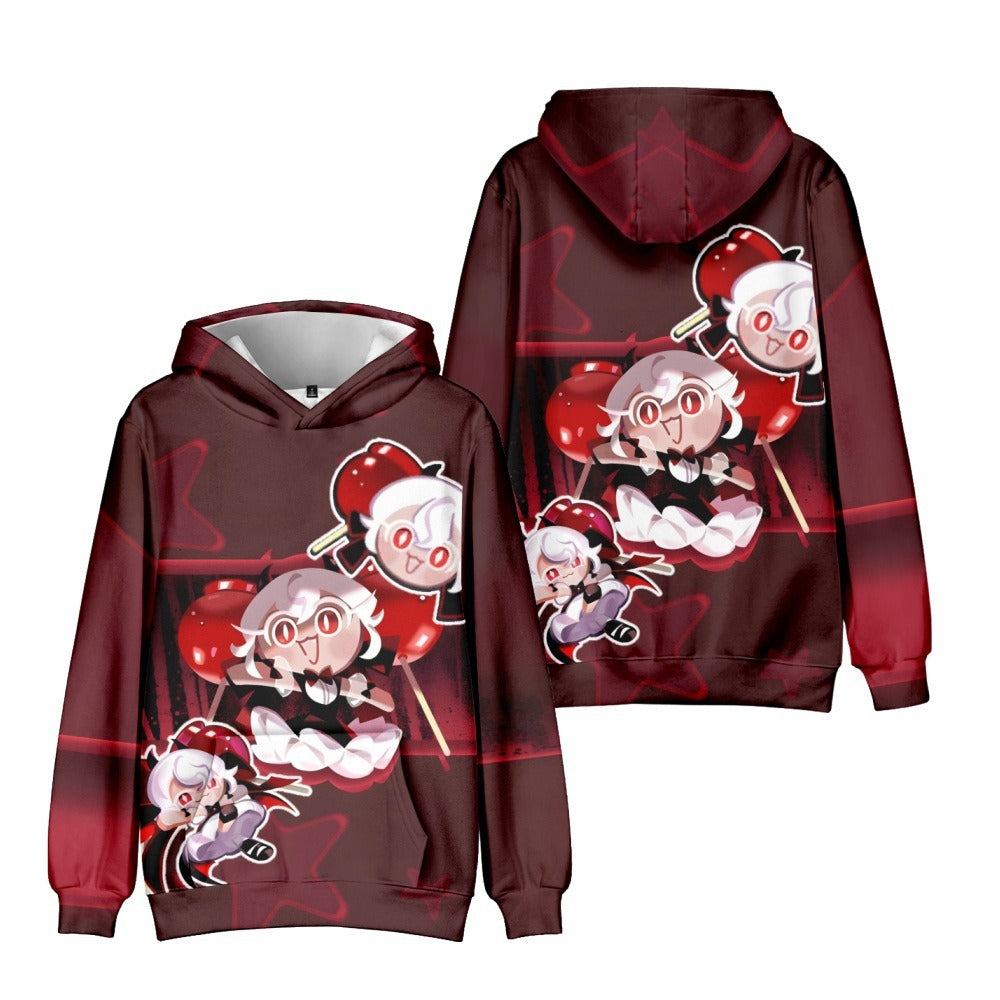 3D Beast Cookie Shadow Milk Hoodie – Adult & Kids Winter Wear