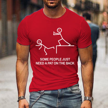 Men's 3D Digital Print Round-Neck Short-Sleeve Specialty Tee
