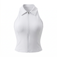 Women's Padel Tennis Zip-Racer Tops