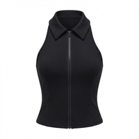 Women's Padel Tennis Zip-Racer Tops