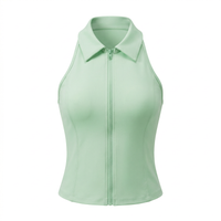 Women's Padel Tennis Zip-Racer Tops