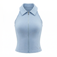 Women's Padel Tennis Zip-Racer Tops