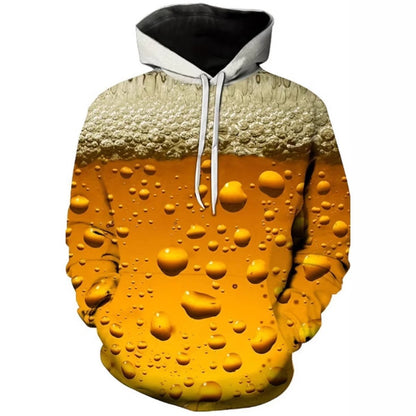 Fall New Arrival 3D Digital Print Men's Casual Hoodie