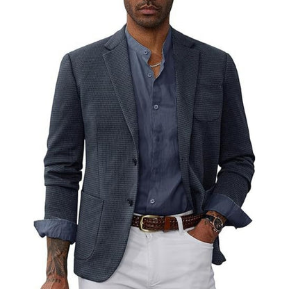 Men's Casual Sport Blazer  SingleBreasted TwoButton Business Jacket