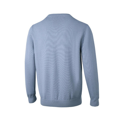 New Season Plaid Patchwork Loose Fit Long-Sleeve Pullover for Men
