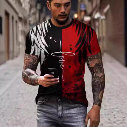 Men's 3D Camo Shirt – Outdoor Casual Round Neck Short-Sleeve Streetwear