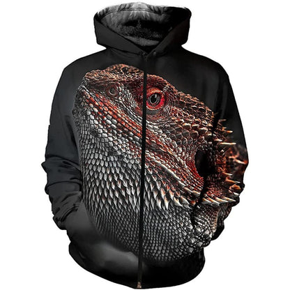 Anime Zip-Up Hoodie 3D Print Couple's Baseball Jacket