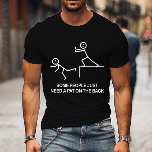 Men's 3D Digital Print Round-Neck Short-Sleeve Specialty Tee