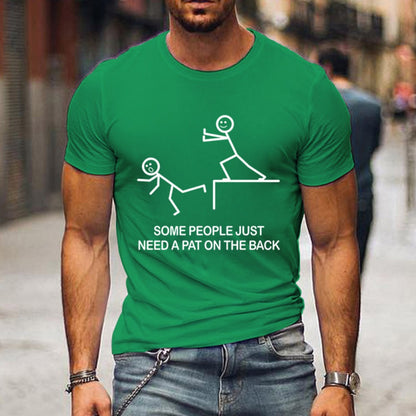 Men's 3D Digital Print Round-Neck Short-Sleeve Specialty Tee