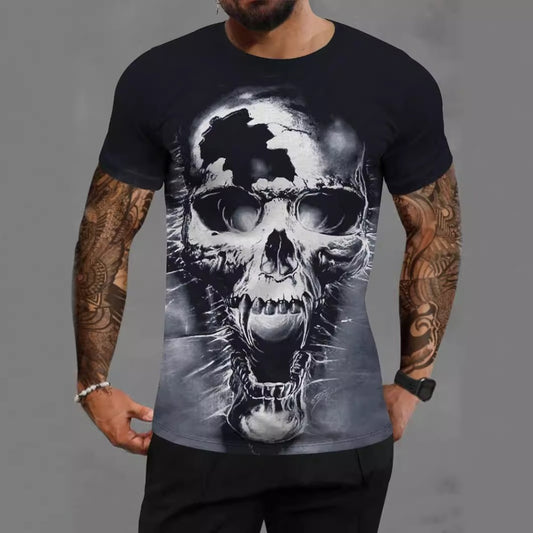 3D Graphic Skeleton Men's T-Shirt (New Arrival)