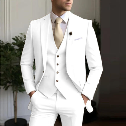 Men's BusinessBanquetWedding Premium Groom Suit Set