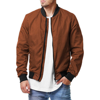 New Men's Pilot Jacket Trendy Oversized Zip-Up Coat