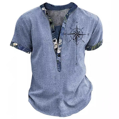 New "Did You Know" Blue Text Print Short-Sleeve Tee