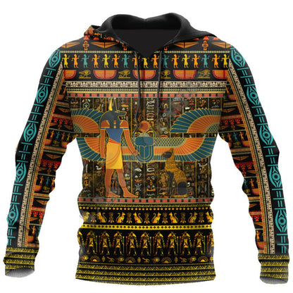 Seasonal Hot 3D Hoodie Men's Viking Warrior Print Streetwear Classic Pullover
