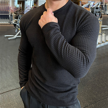 New Men's Fashion Knit Long-Sleeve Top Sweater