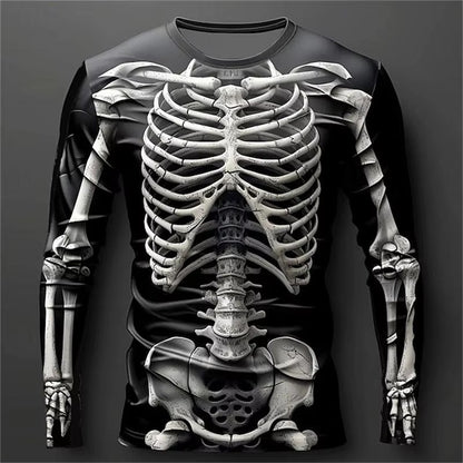 Summer Lion/Tiger 3D Digital Print Men's Loose Round-Neck Tee