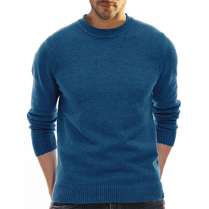 Men's Sweater Wholesale Short-Sleeve Knitted Sweater Thickened High Neck Base Layer