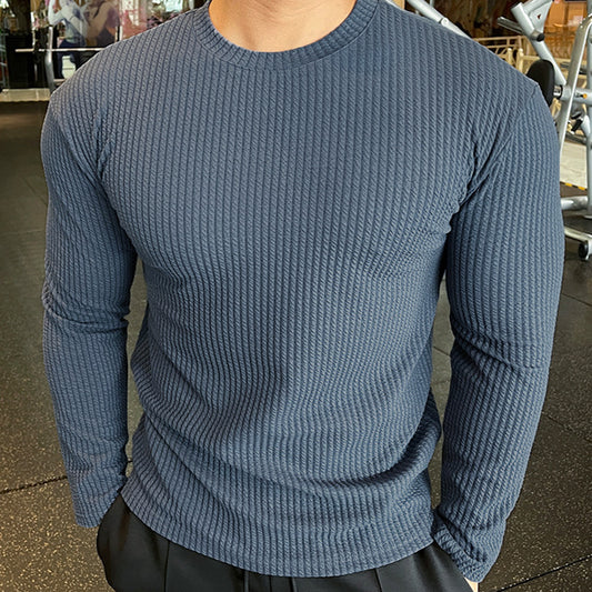 New Men's Fashion Knit Long-Sleeve Top Sweater