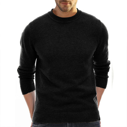 Men's Sweater Wholesale Short-Sleeve Knitted Sweater Thickened High Neck Base Layer