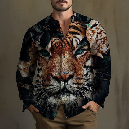 3D Long Sleeve Button Shirt