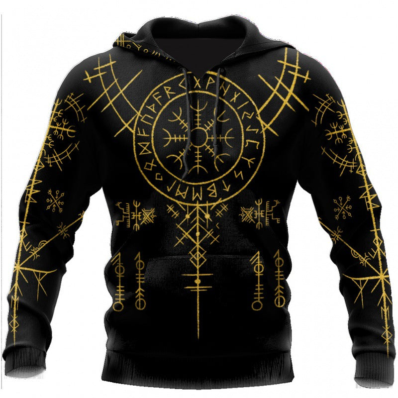 Viking Armor 3D Print Men's Hoodie Street Fashion