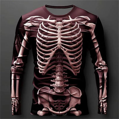 Summer Lion/Tiger 3D Digital Print Men's Loose Round-Neck Tee