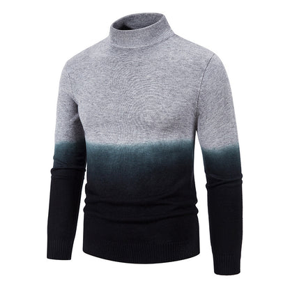New Hot-Selling Men’s Gradient Knit Sweater – Factory Wholesale