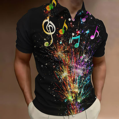 Crocodile Men's Wear Short Sleeve Print Polo Shirt New Style