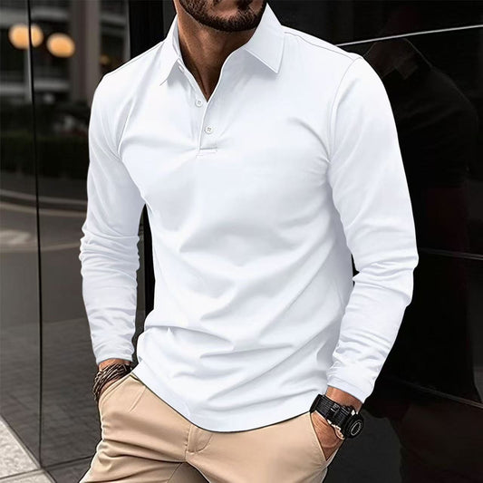New Summer Men's Polo Shirt American Retro Casual Fashion Regular Sleeve T-Shirt Style Top