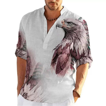 Independent Site New Polo Shirt Men's Shirt 3D Print Men's Shirt Henley Shirt