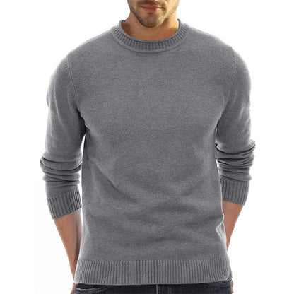 Men's Sweater Wholesale Short-Sleeve Knitted Sweater Thickened High Neck Base Layer