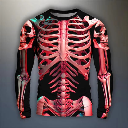 Summer Lion/Tiger 3D Digital Print Men's Loose Round-Neck Tee
