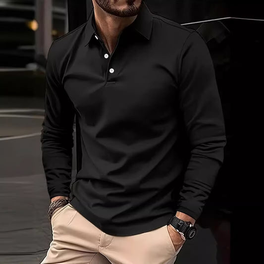 New Summer Men's Polo Shirt American Retro Casual Fashion Regular Sleeve T-Shirt Style Top
